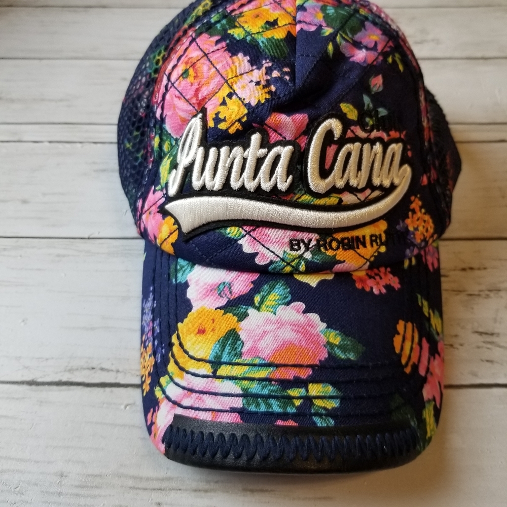 Robin Ruth Punta Cana Floral Quilted Strapback Cap Hat